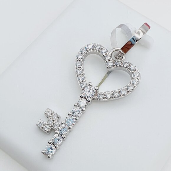 "925 Sterling Silver Cubic Zirconia Pendant, U19254468 - Picture 1 of 11